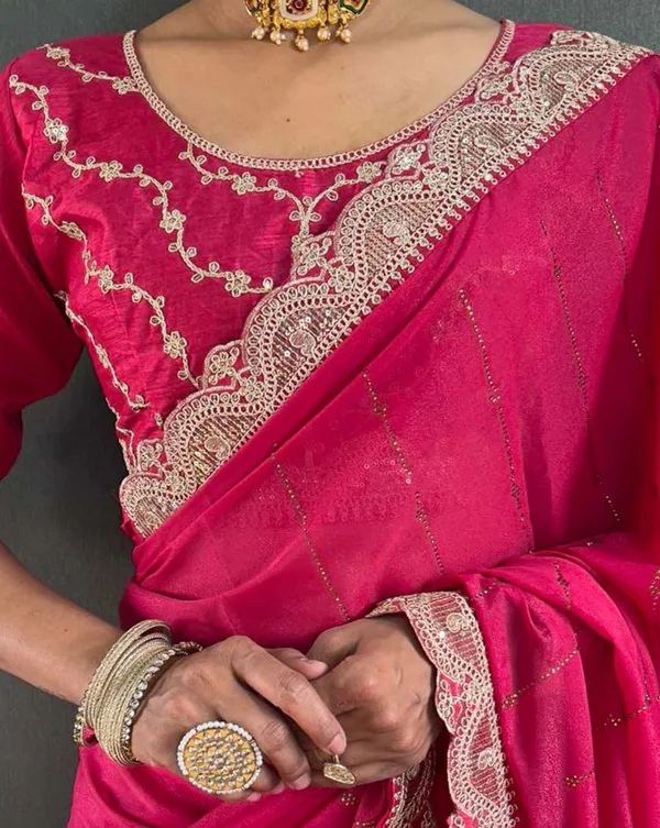 Pink_Color_1_-_Minute_Ready_to_Wear_Star_Georgette_Silk_Saree_with_Unstitch_Blouse_Piece