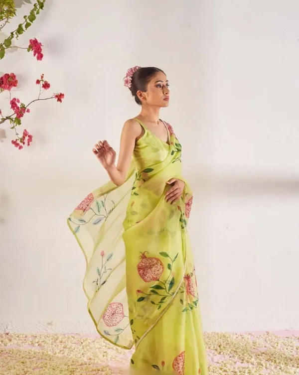 Light_Green_Color_1-Minute_Ready_To_Wear_Organza_Silk_Saree_with_Moti_Embroidery_Work_&_Stitched_Blouse