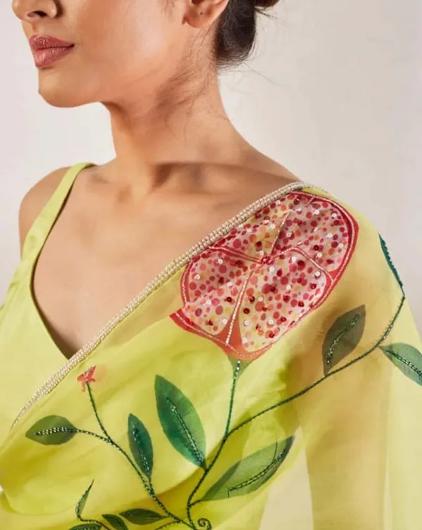 Light_Green_Color_1-Minute_Ready_To_Wear_Organza_Silk_Saree_with_Moti_Embroidery_Work_&_Stitched_Blouse