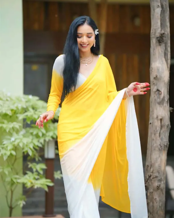 Dual_Colour_1-Minute_Ready_To_Wear_Georgette_Saree_With_Blouse_Piece
