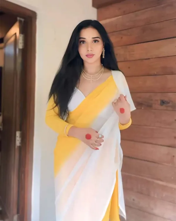 Dual_Colour_1-Minute_Ready_To_Wear_Georgette_Saree_With_Blouse_Piece