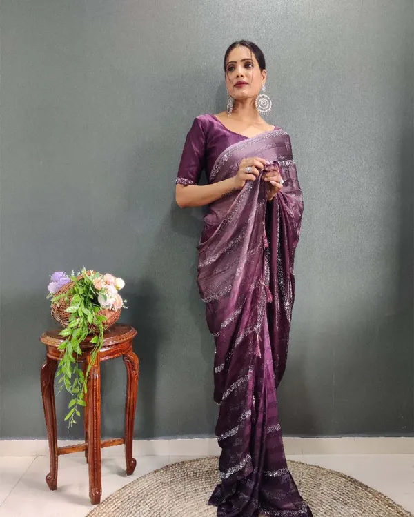 Purple_Color_1_-_Minute_Ready_to_Wear_Zari_Woven_Saree_with_Unstitch_Blouse_Piece