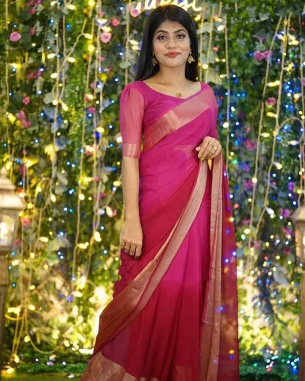 Pink_Color_1-Minute_Ready_To_Wear_Georgette_Saree_With_Blouse_Piece