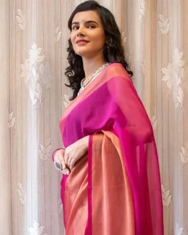 Pink_Color_1-Minute_Ready_To_Wear_Georgette_Saree_With_Blouse_Piece