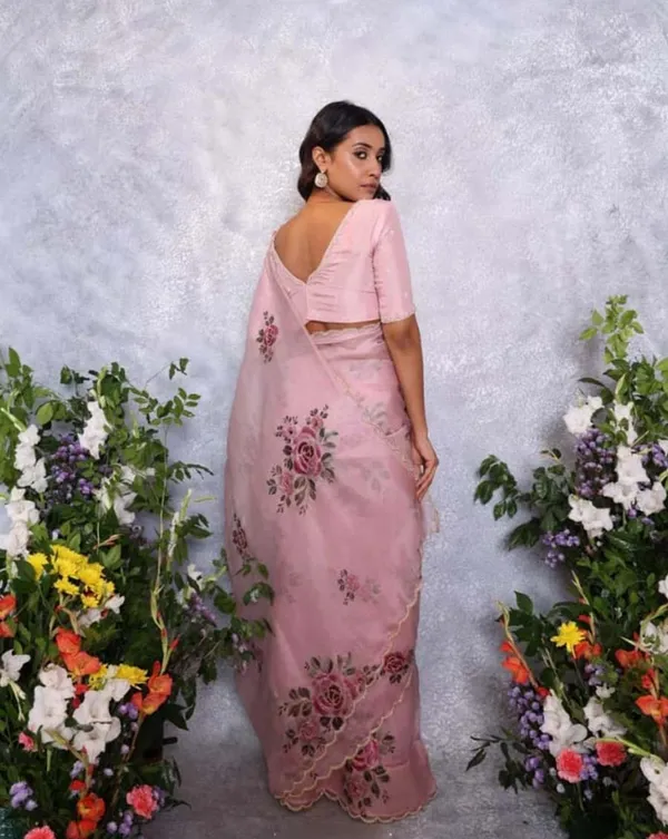 Light_Pink_Color_1-Minute_Ready_To_Wear_Organza_Silk_Saree_with_Moti_Embroidery_Work_&_Stitched_Blouse