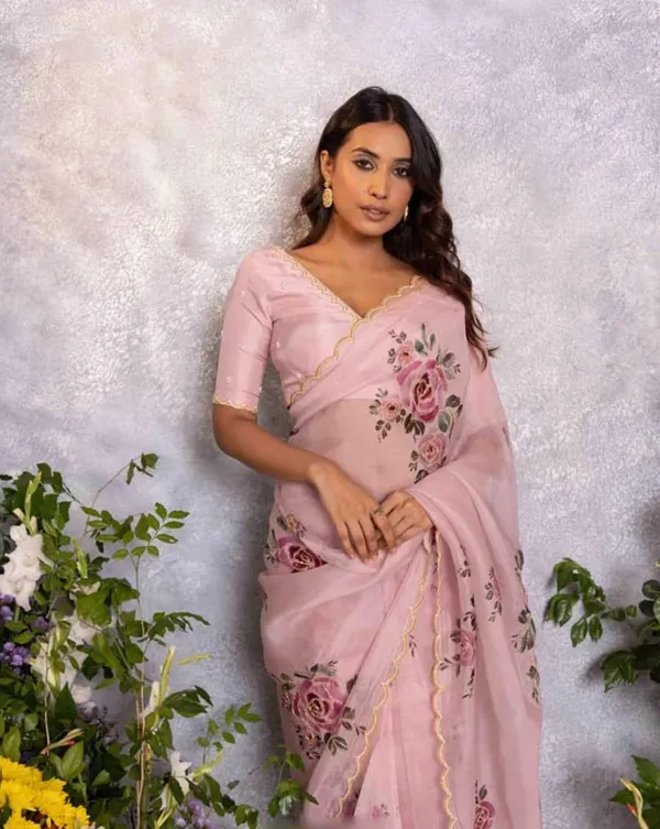 Light_Pink_Color_1-Minute_Ready_To_Wear_Organza_Silk_Saree_with_Moti_Embroidery_Work_&_Stitched_Blouse