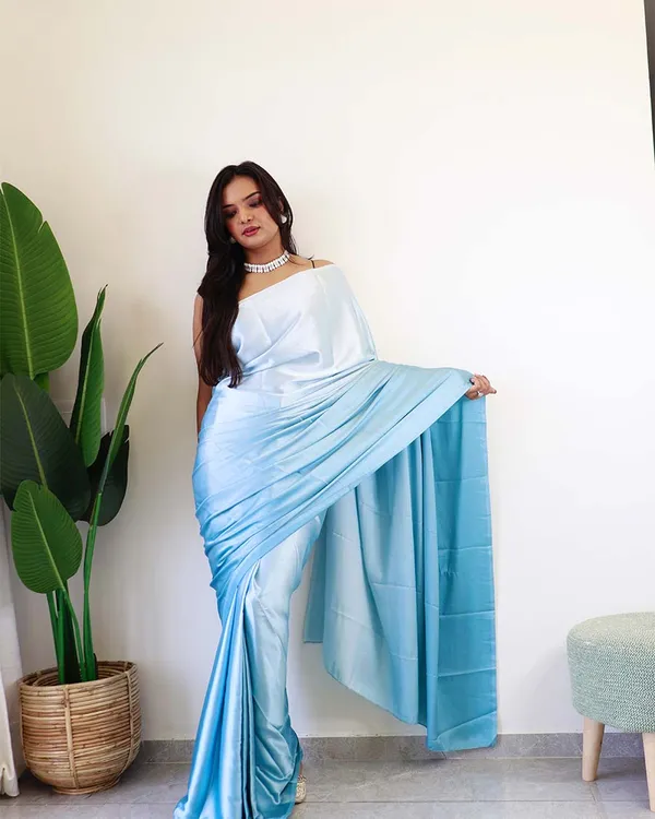 Sky_Blue_Colour_1-Minute_Ready_To_Wear_Chiffon_Saree_With_Blouse_Piece