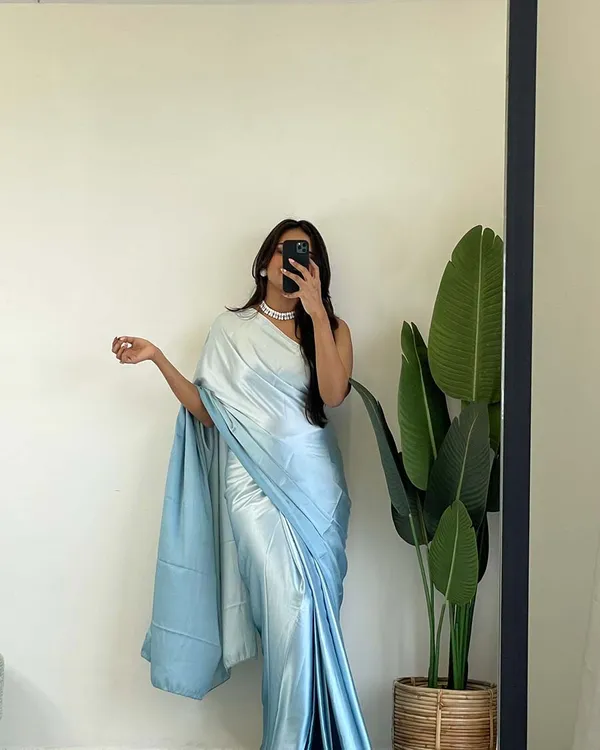 Sky_Blue_Colour_1-Minute_Ready_To_Wear_Chiffon_Saree_With_Blouse_Piece
