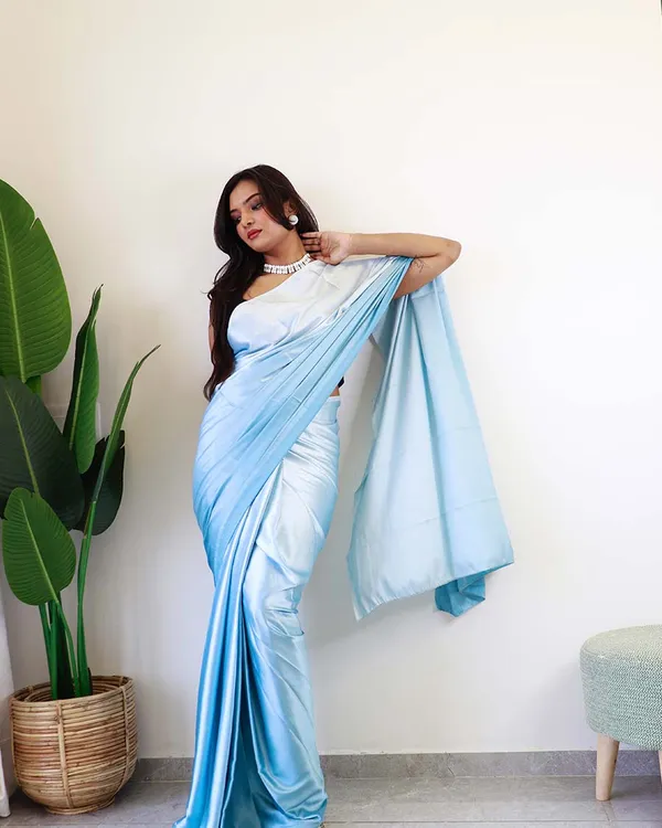 Sky_Blue_Colour_1-Minute_Ready_To_Wear_Chiffon_Saree_With_Blouse_Piece