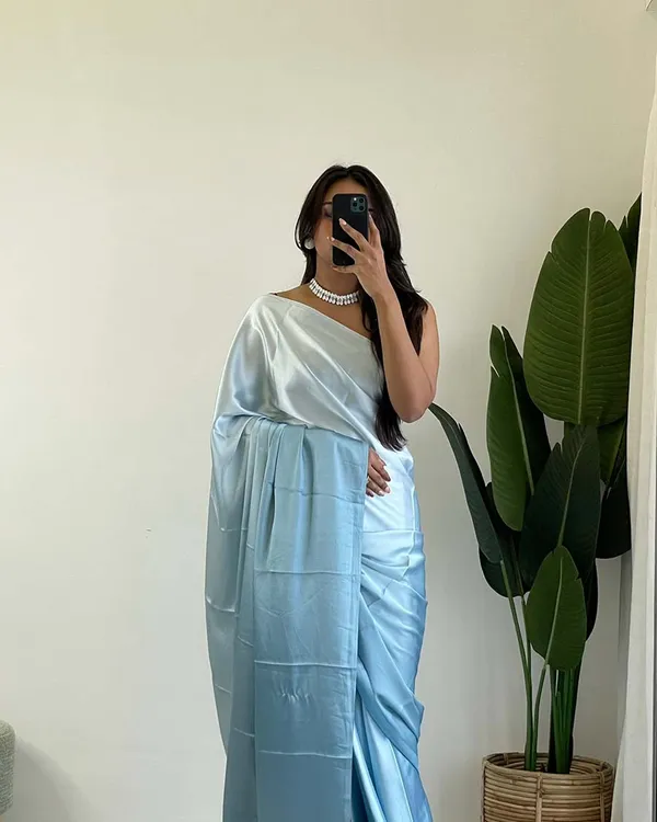 Sky_Blue_Colour_1-Minute_Ready_To_Wear_Chiffon_Saree_With_Blouse_Piece
