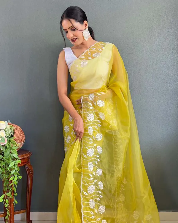Yellow_Color_1_-_Minute_Ready_to_Wear_Soft_Organza_Saree_with_Unstitch_Blouse_Piece
