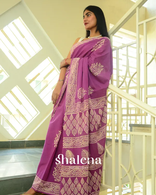 Purple_Color_1_Minute_Ready_To_Wear_Mulmul_Cotton_Digital_Printed_Saree_With_Pocket
