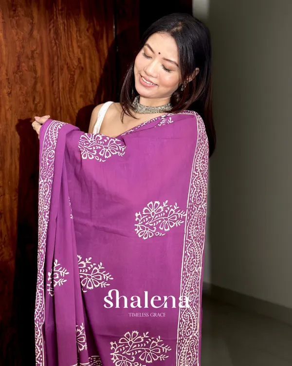 Purple_Color_1_Minute_Ready_To_Wear_Mulmul_Cotton_Digital_Printed_Saree_With_Pocket