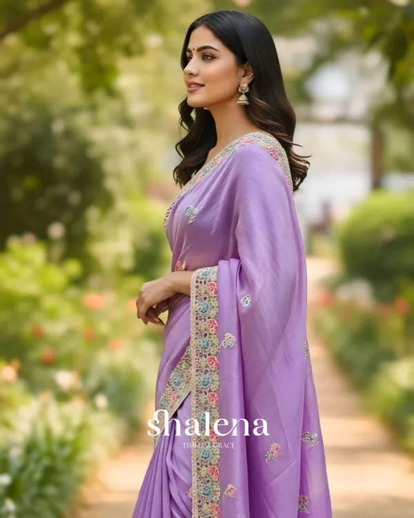 Winsome_Lavender_Embroidery_Work_Cursh_Silk_Saree_With_Seraphic_Full_Stitched_Blouse