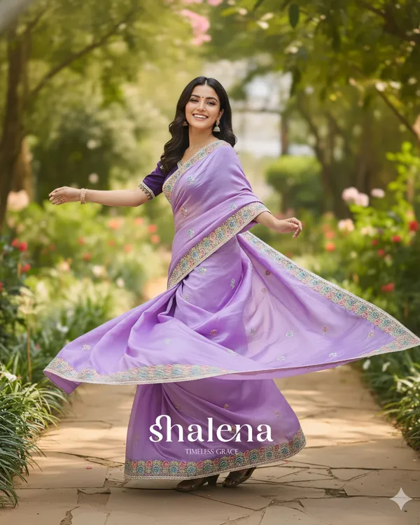 Winsome_Lavender_Embroidery_Work_Cursh_Silk_Saree_With_Seraphic_Full_Stitched_Blouse