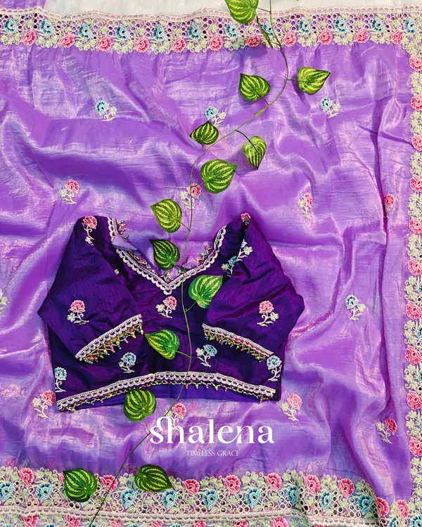 Winsome_Lavender_Embroidery_Work_Cursh_Silk_Saree_With_Seraphic_Full_Stitched_Blouse