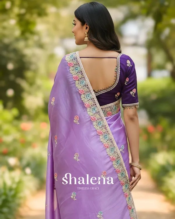 Winsome_Lavender_Embroidery_Work_Cursh_Silk_Saree_With_Seraphic_Full_Stitched_Blouse