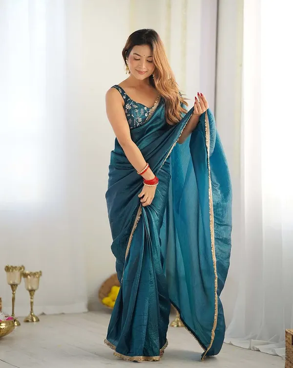 Rama_Color_1-Minute_Ready_To_Wear_Soft_Gold_Crush_Silk_Saree_with_Lace_Border_&_Stitched_Blouse