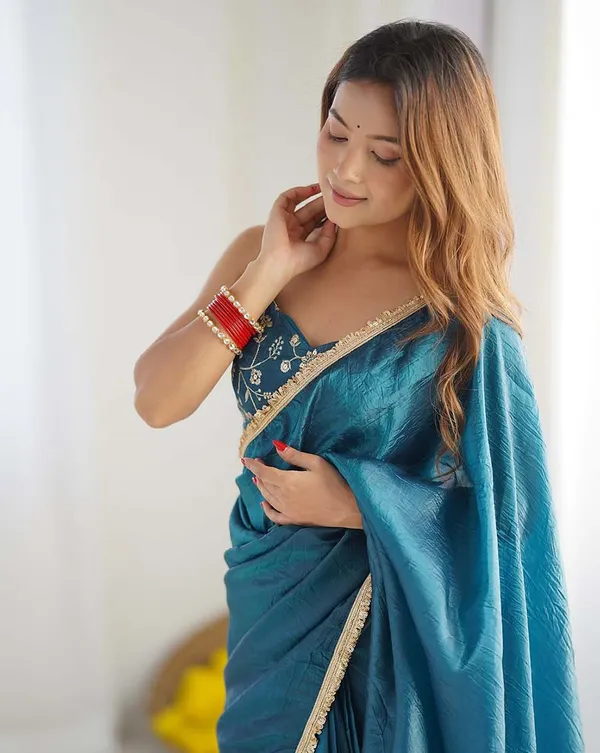 Rama_Color_1-Minute_Ready_To_Wear_Soft_Gold_Crush_Silk_Saree_with_Lace_Border_&_Stitched_Blouse