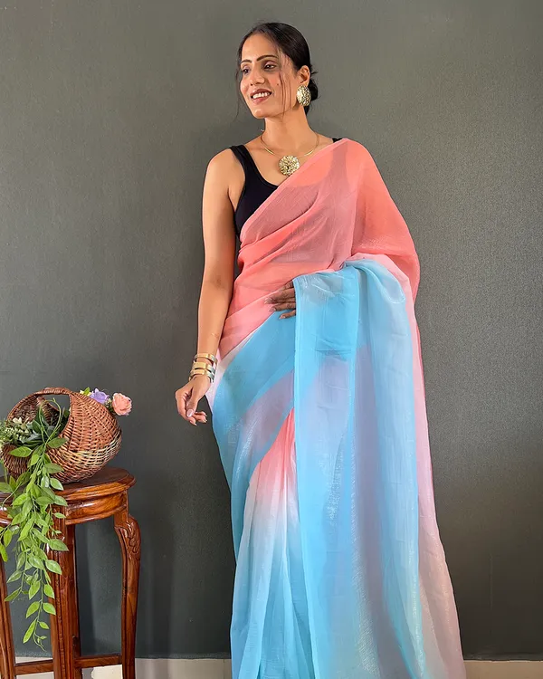 Pink_And_Blue_Color_1-Minute_Ready_To_Wear_Georgette_Saree_With_Blouse_Piece