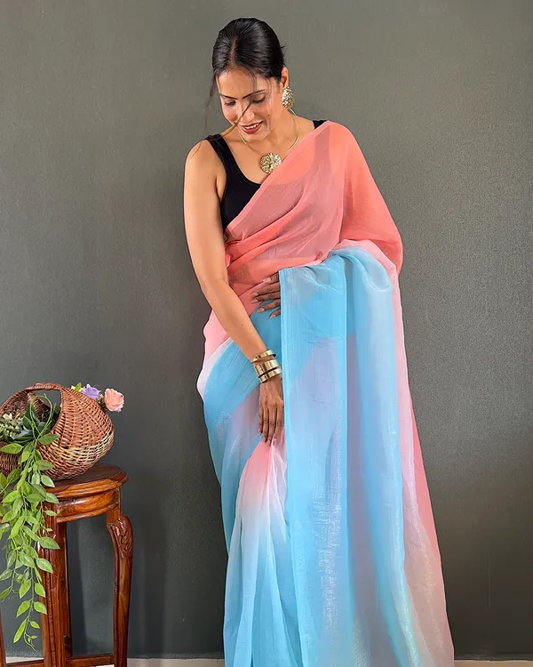 Pink_And_Blue_Color_1-Minute_Ready_To_Wear_Georgette_Saree_With_Blouse_Piece