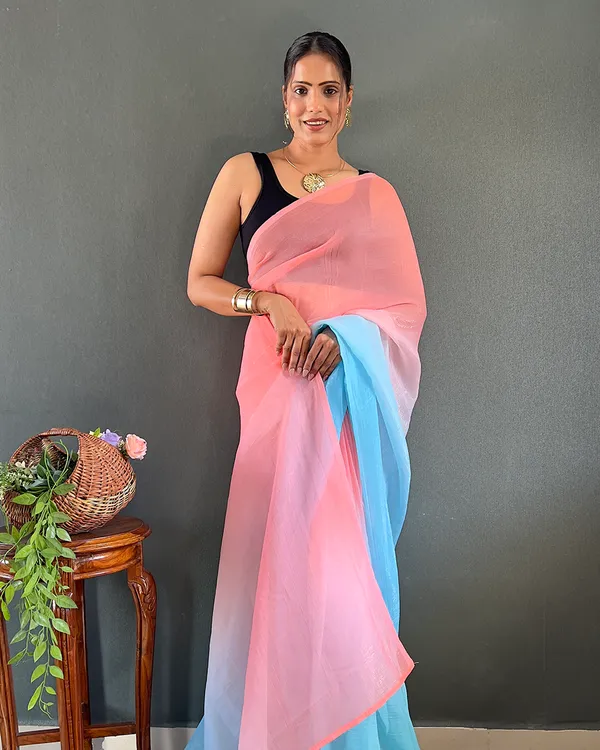 Pink_And_Blue_Color_1-Minute_Ready_To_Wear_Georgette_Saree_With_Blouse_Piece