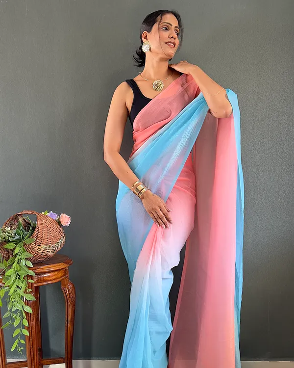 Pink_And_Blue_Color_1-Minute_Ready_To_Wear_Georgette_Saree_With_Blouse_Piece
