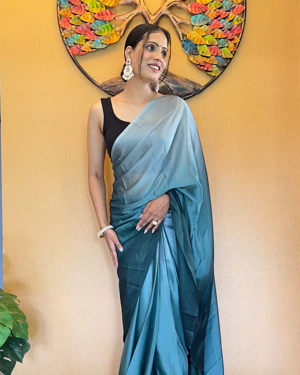 Rama_Color_1-Minute_Ready_To_Wear_Chiffon_Saree_With_Blouse_Piece