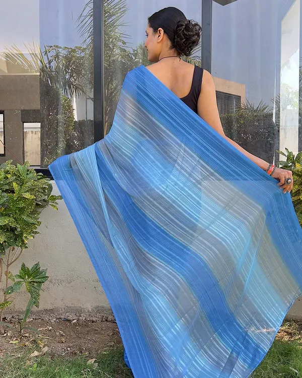 Blue_color_1-Minute_Ready_To_Wear_Naylon_Saree_With_Blouse_Piece