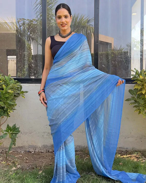 Blue_color_1-Minute_Ready_To_Wear_Naylon_Saree_With_Blouse_Piece