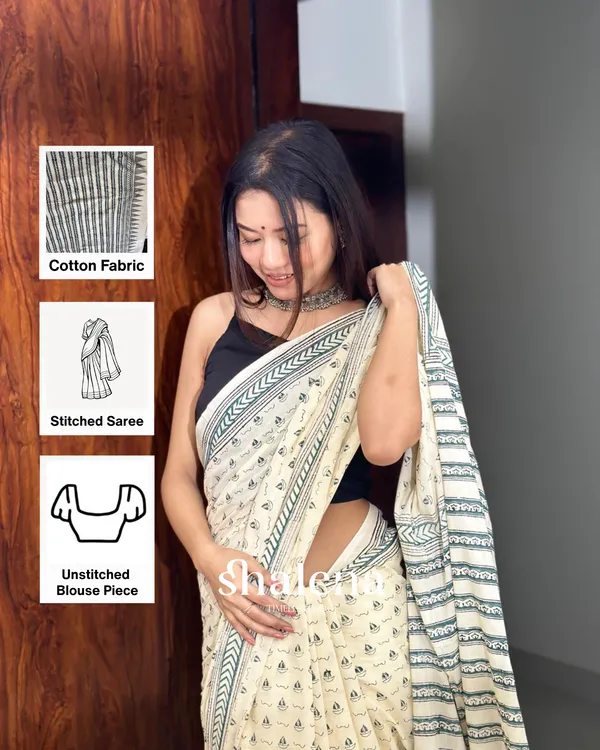 Cream_Color_1_-_Minute_Ready_to_Wear_Mulmul_Cotton_Saree_with_Blouse_Piece