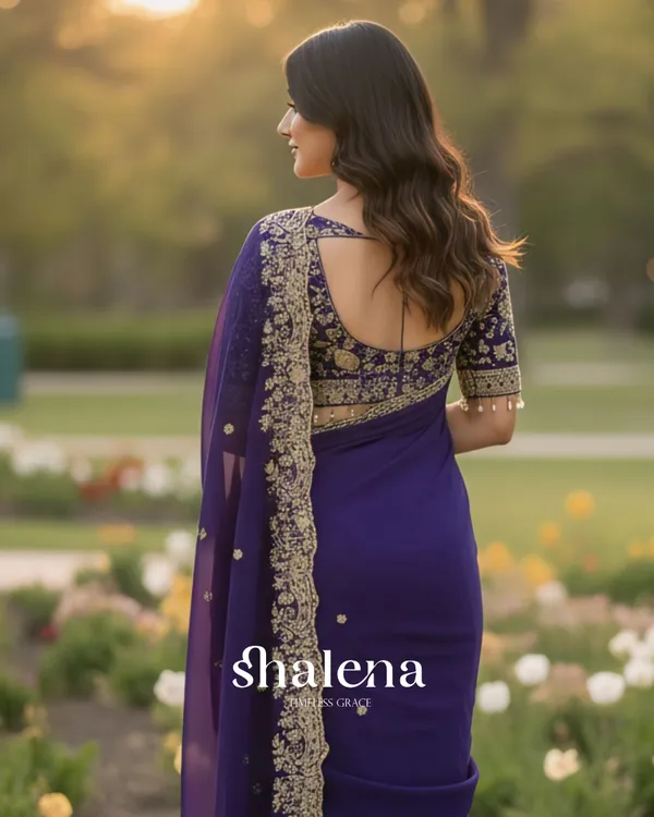 Panache_Royal_Blue_Embroidery_Work_Fancy_Silk_Saree_With_Captivating_Full_Stitched_Blouse