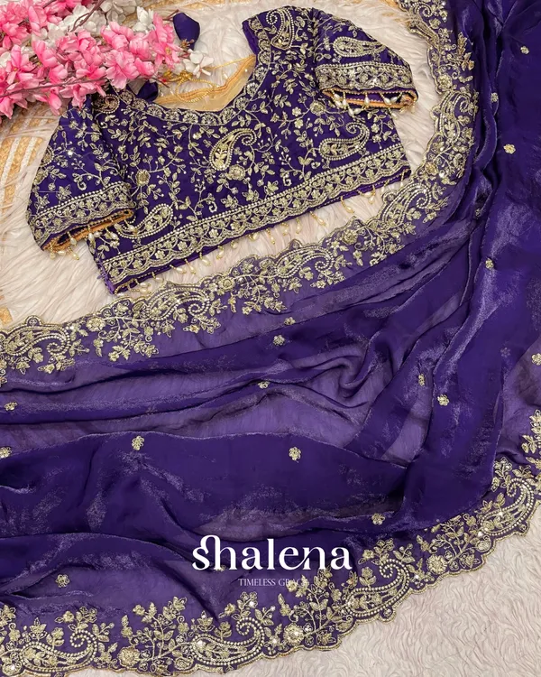 Panache_Royal_Blue_Embroidery_Work_Fancy_Silk_Saree_With_Captivating_Full_Stitched_Blouse