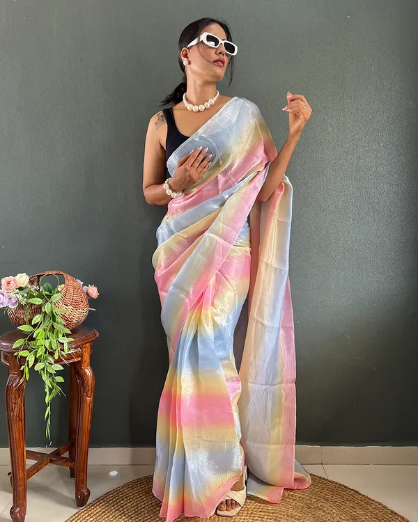 Dual_Color_1-Minute_Ready_To_Wear_Georgette_Saree_With_Blouse_Piece