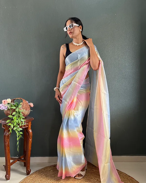 Dual_Color_1-Minute_Ready_To_Wear_Georgette_Saree_With_Blouse_Piece