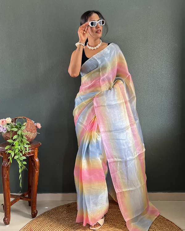 Dual_Color_1-Minute_Ready_To_Wear_Georgette_Saree_With_Blouse_Piece