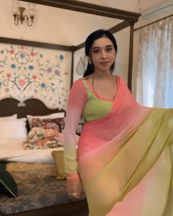Multi_Color_1-Minute_Ready_To_Wear_Georgette_Saree_With_Blouse_Piece
