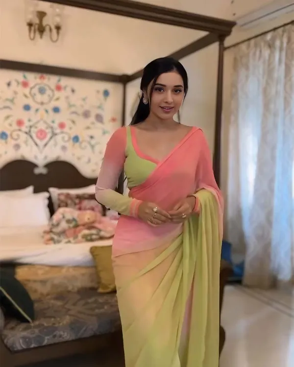 Multi_Color_1-Minute_Ready_To_Wear_Georgette_Saree_With_Blouse_Piece