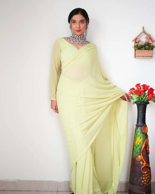 Light_Green_Color_1-Minute_Ready_To_Wear_Georgette_Saree_With_Blouse_Piece