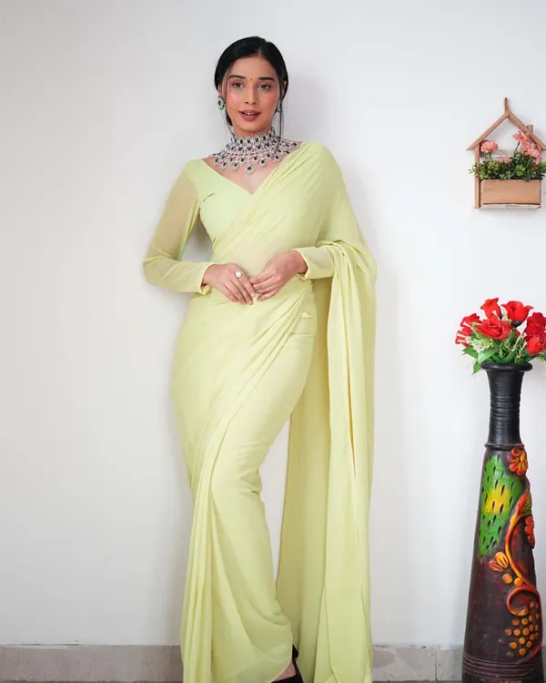Light_Green_Color_1-Minute_Ready_To_Wear_Georgette_Saree_With_Blouse_Piece