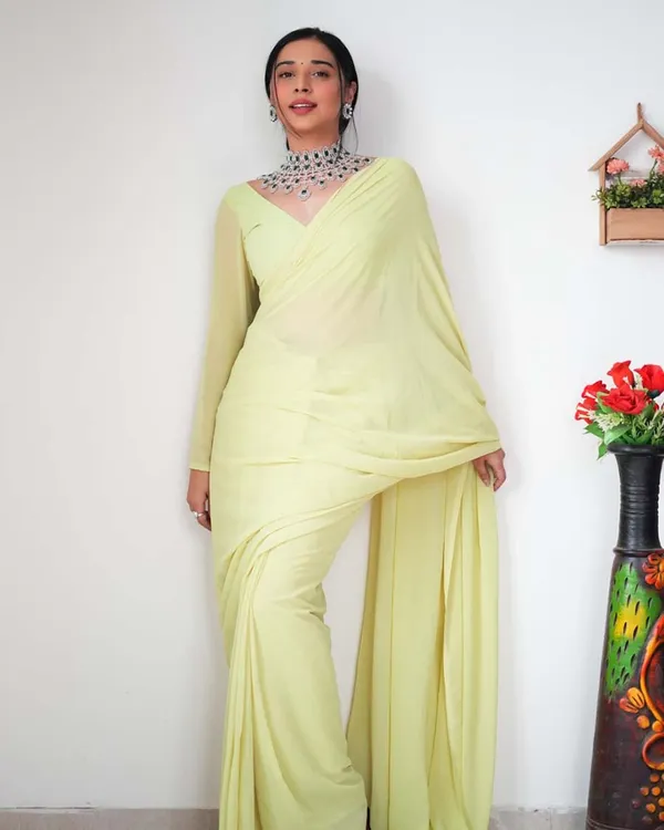 Light_Green_Color_1-Minute_Ready_To_Wear_Georgette_Saree_With_Blouse_Piece
