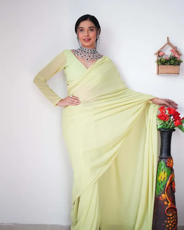 Light_Green_Color_1-Minute_Ready_To_Wear_Georgette_Saree_With_Blouse_Piece
