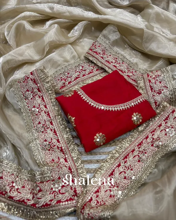 Seraglio_Beige_Embroidery_Work_Tweel_Net_Silk_Saree_With_Divine_Blouse_Piece