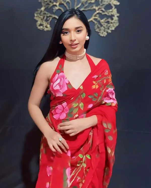 Red_Color_1-Minute_Ready_To_Wear_Georgette_Saree_With_Blouse_Piece