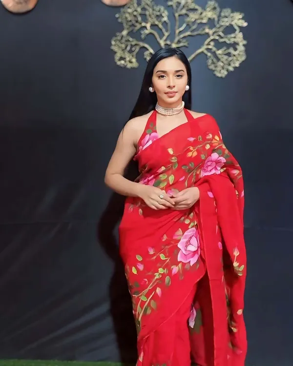 Red_Color_1-Minute_Ready_To_Wear_Georgette_Saree_With_Blouse_Piece