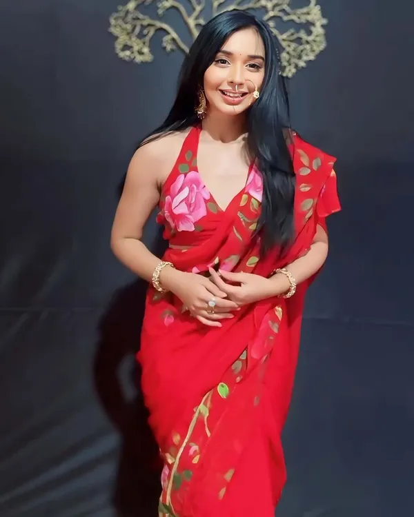 Red_Color_1-Minute_Ready_To_Wear_Georgette_Saree_With_Blouse_Piece