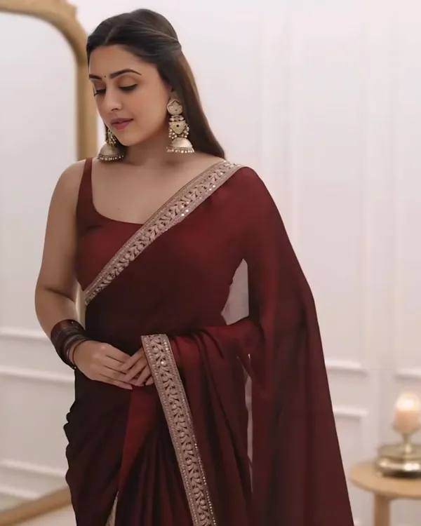 Maroon_Color_Georgette_1_-_Minute_Ready_to_Wear_Saree_with_Fully_Stitch_Blouse_(Free_Size)_Up_to_44