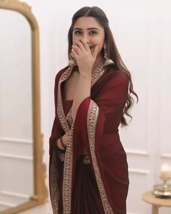 Maroon_Color_Georgette_1_-_Minute_Ready_to_Wear_Saree_with_Fully_Stitch_Blouse_(Free_Size)_Up_to_44