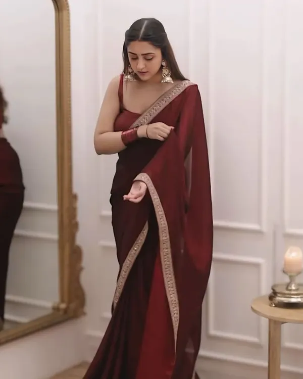 Maroon_Color_Georgette_1_-_Minute_Ready_to_Wear_Saree_with_Fully_Stitch_Blouse_(Free_Size)_Up_to_44