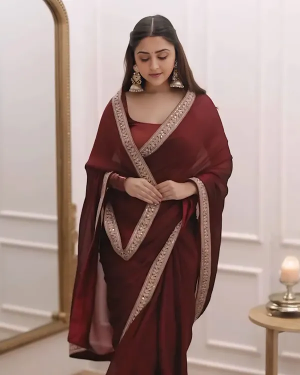 Maroon_Color_Georgette_1_-_Minute_Ready_to_Wear_Saree_with_Fully_Stitch_Blouse_(Free_Size)_Up_to_44